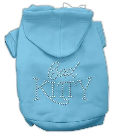 Bad Kitty Rhinestud Hoodie Baby Blue XL (16)