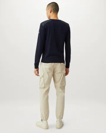 Belstaff Kerrigan Crewneck Sweater Washed Navy