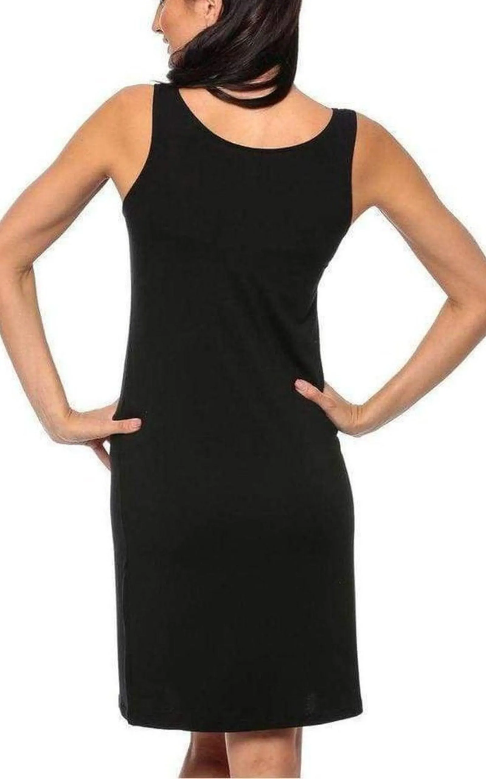 Black cotton dress