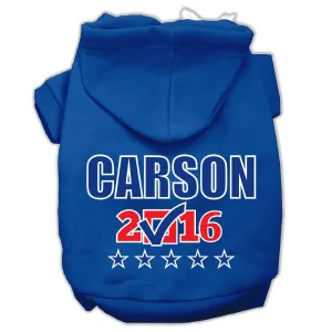 Carson Checkbox Election Screenprint Pet Hoodies Blue Size XL (16)