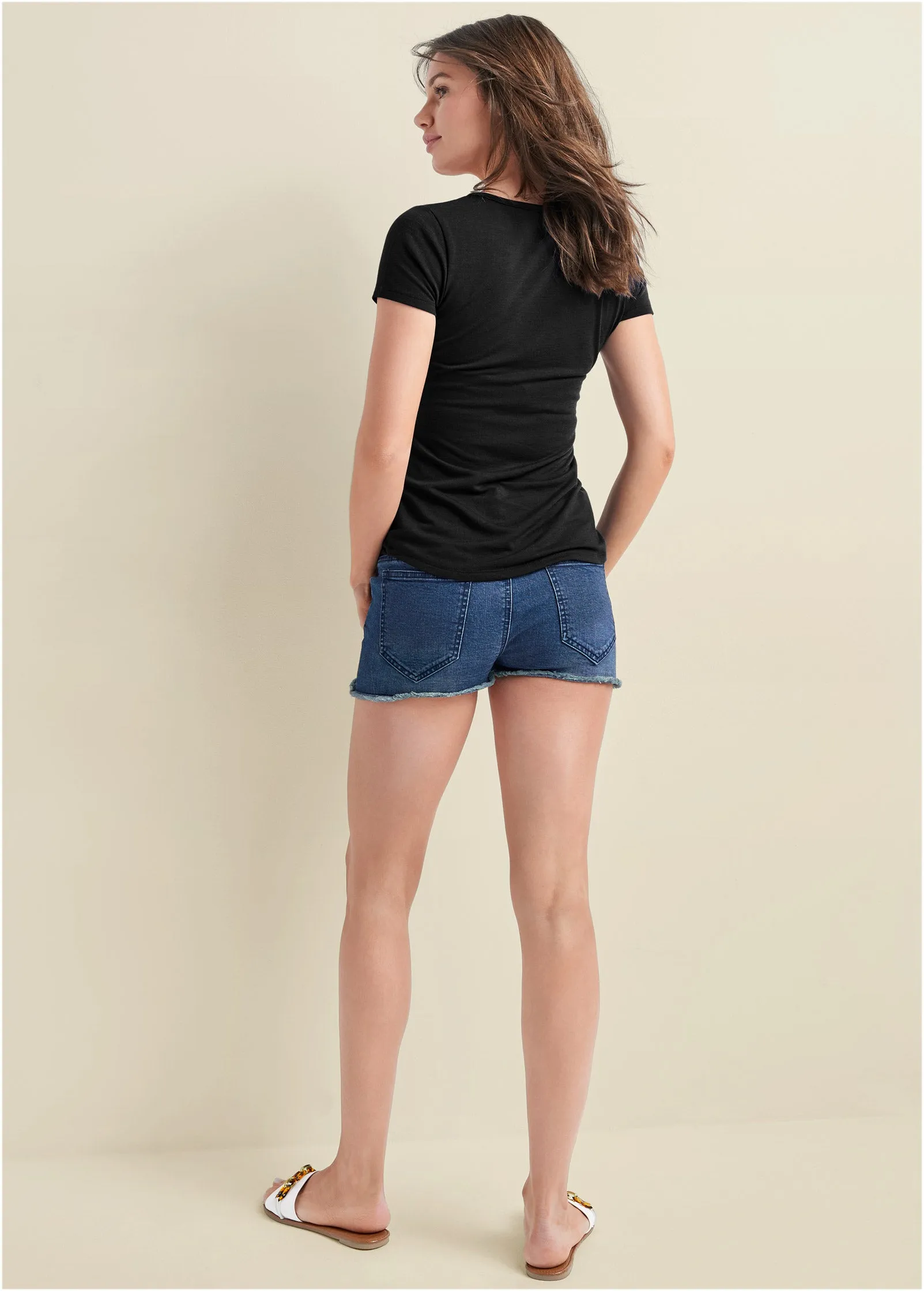 Casual Pocket Tee - Black