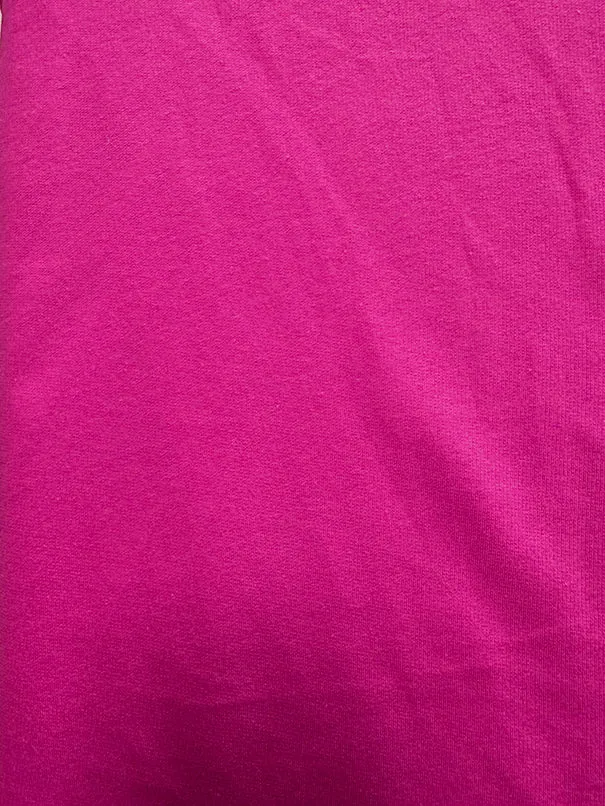 Fuschia Pink French Terry Knit Fabric