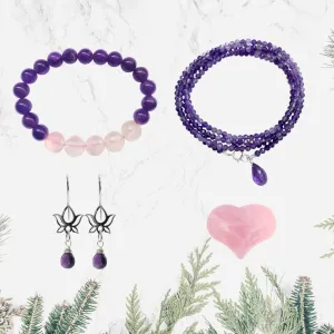 Gemstone Intention Set: Anxiety Free Amethyst