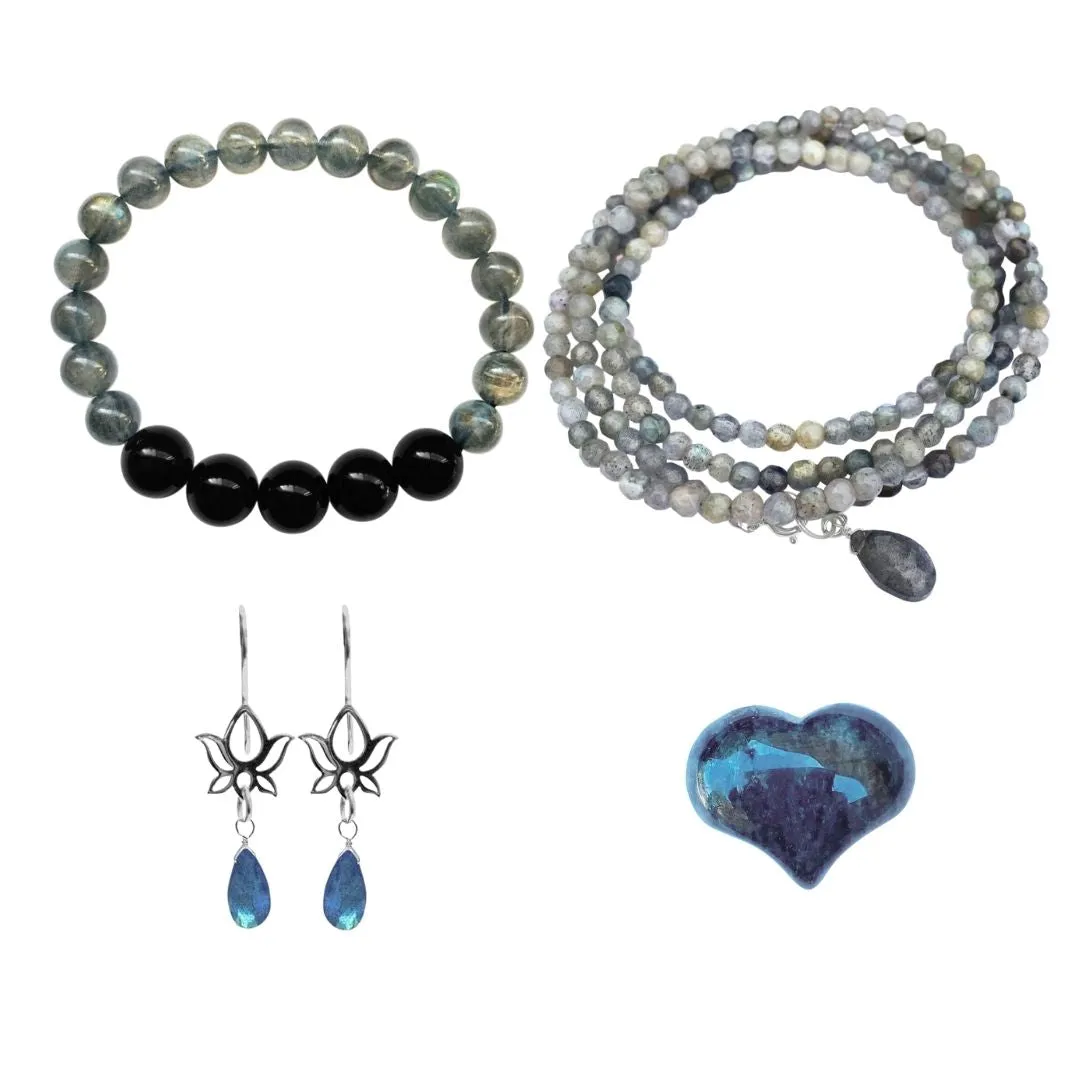 Gemstone Intention Set: Labradorite for Positive Thinking