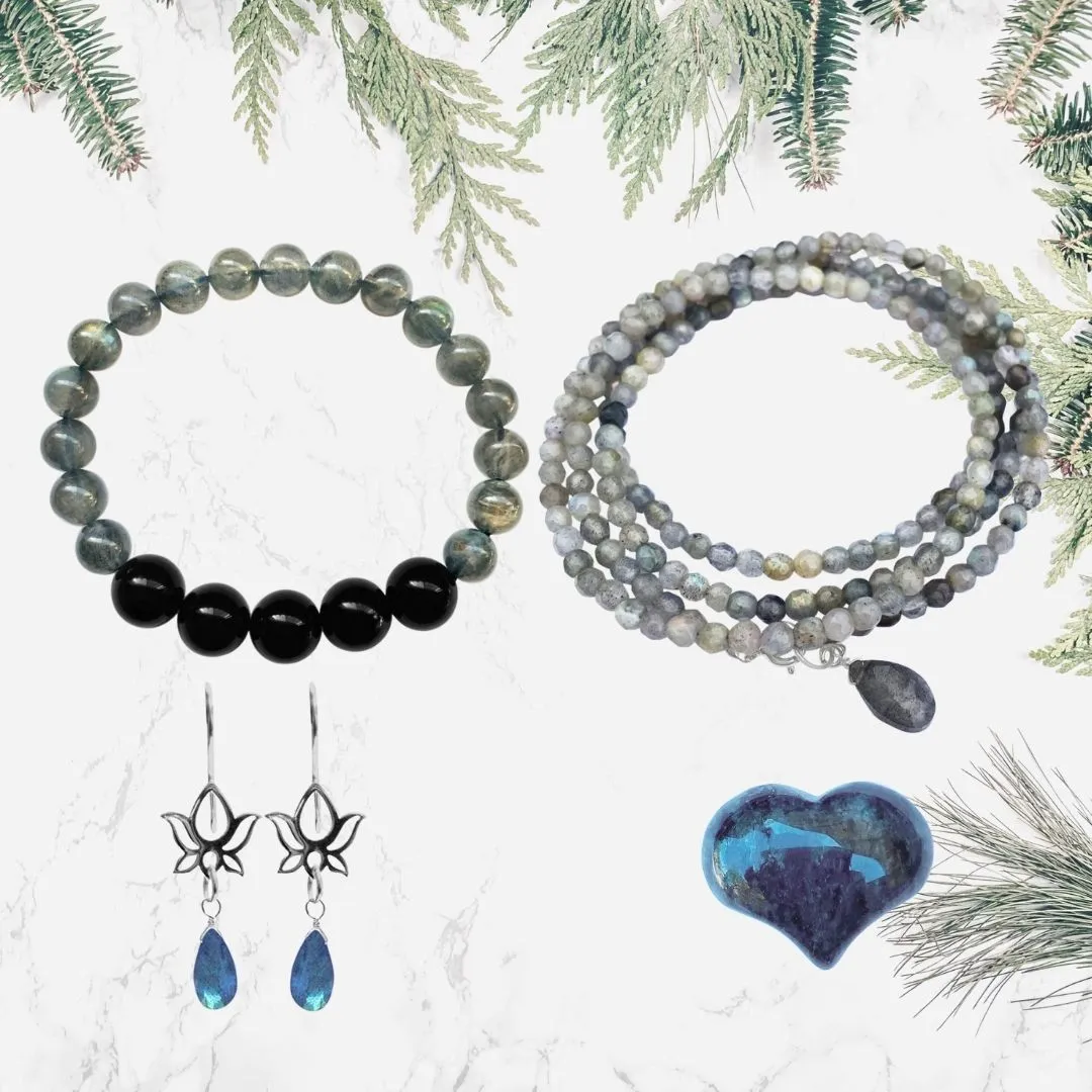 Gemstone Intention Set: Labradorite for Positive Thinking