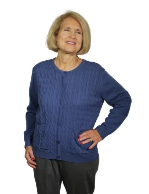 Gillian Adaptive Cardigan - Blue