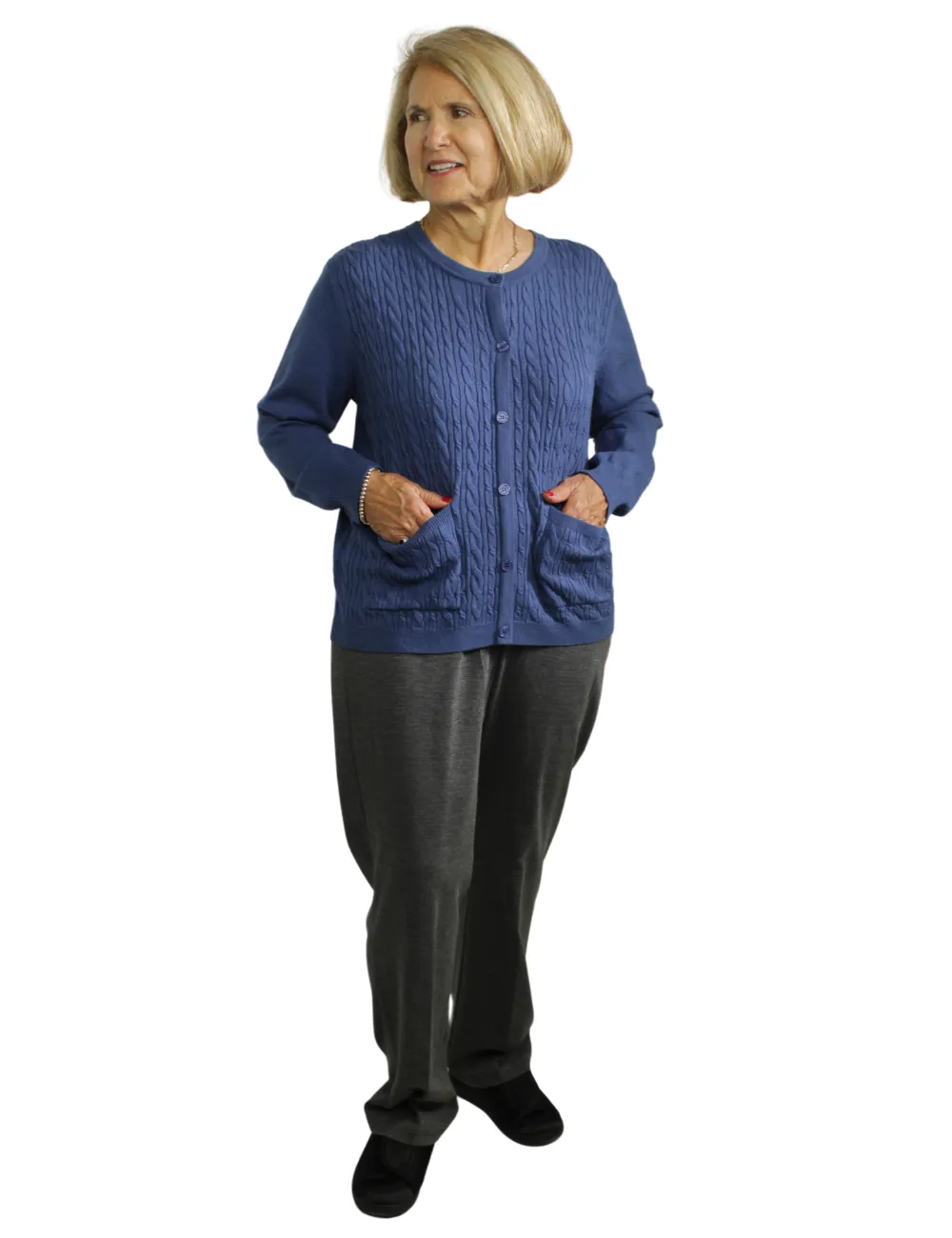 Gillian Adaptive Cardigan - Blue