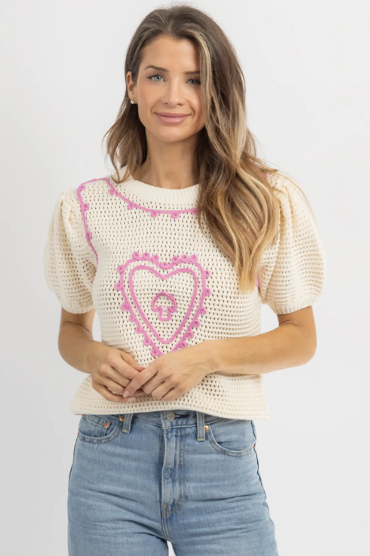 HEART OF HEARTS PINK TOP