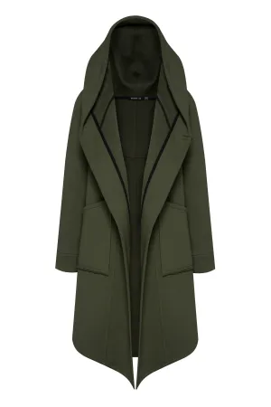 Khaki Hooded Coat