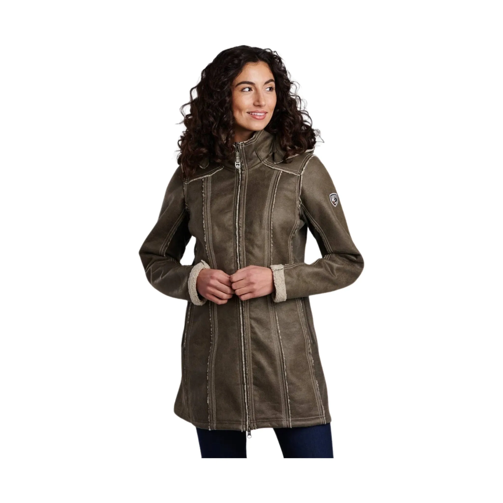 Kuhl Women's Dani Sherpa Trench - Woodland