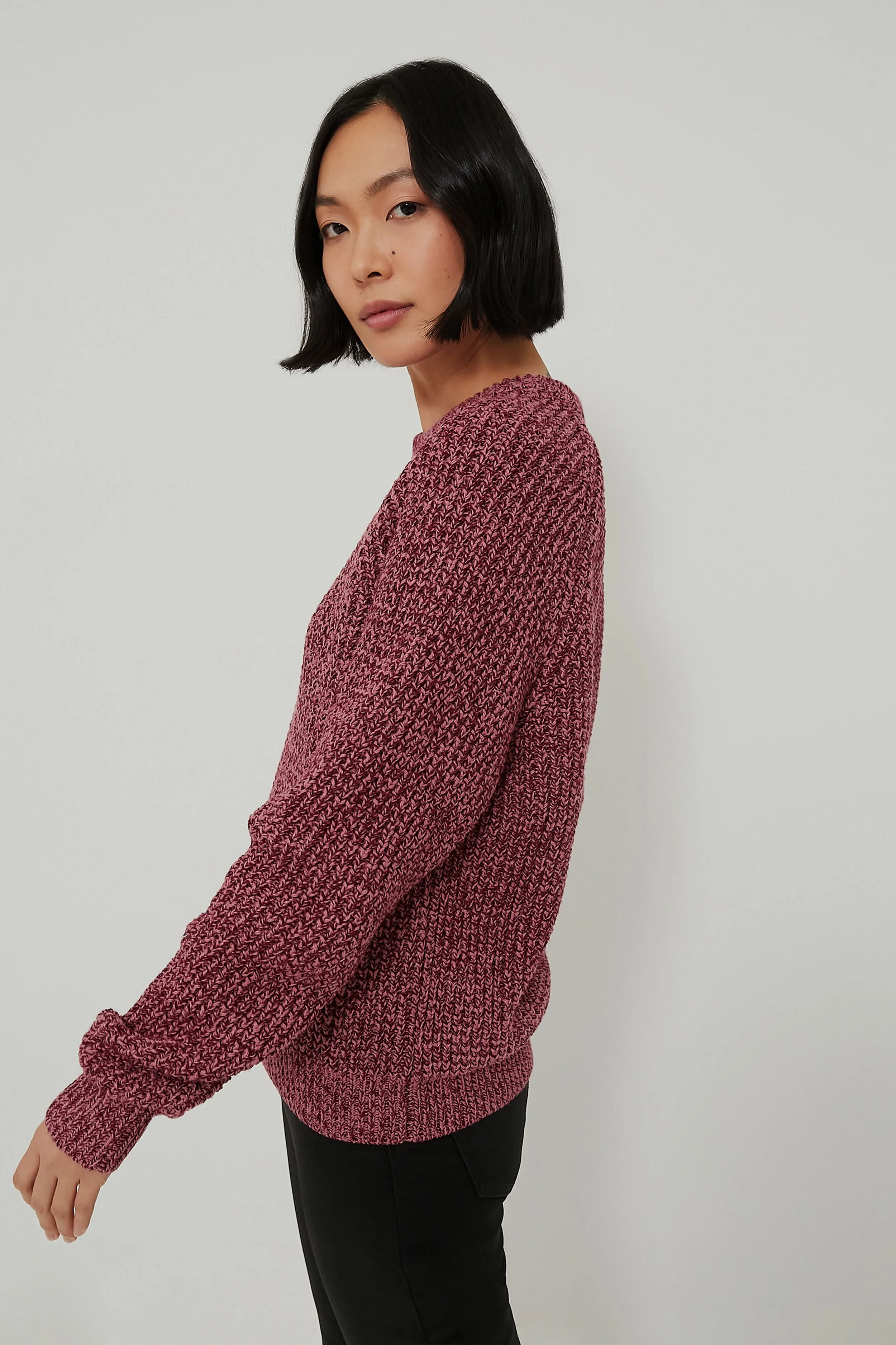 Marled Dusty Rose Ryan Heavy Sweater