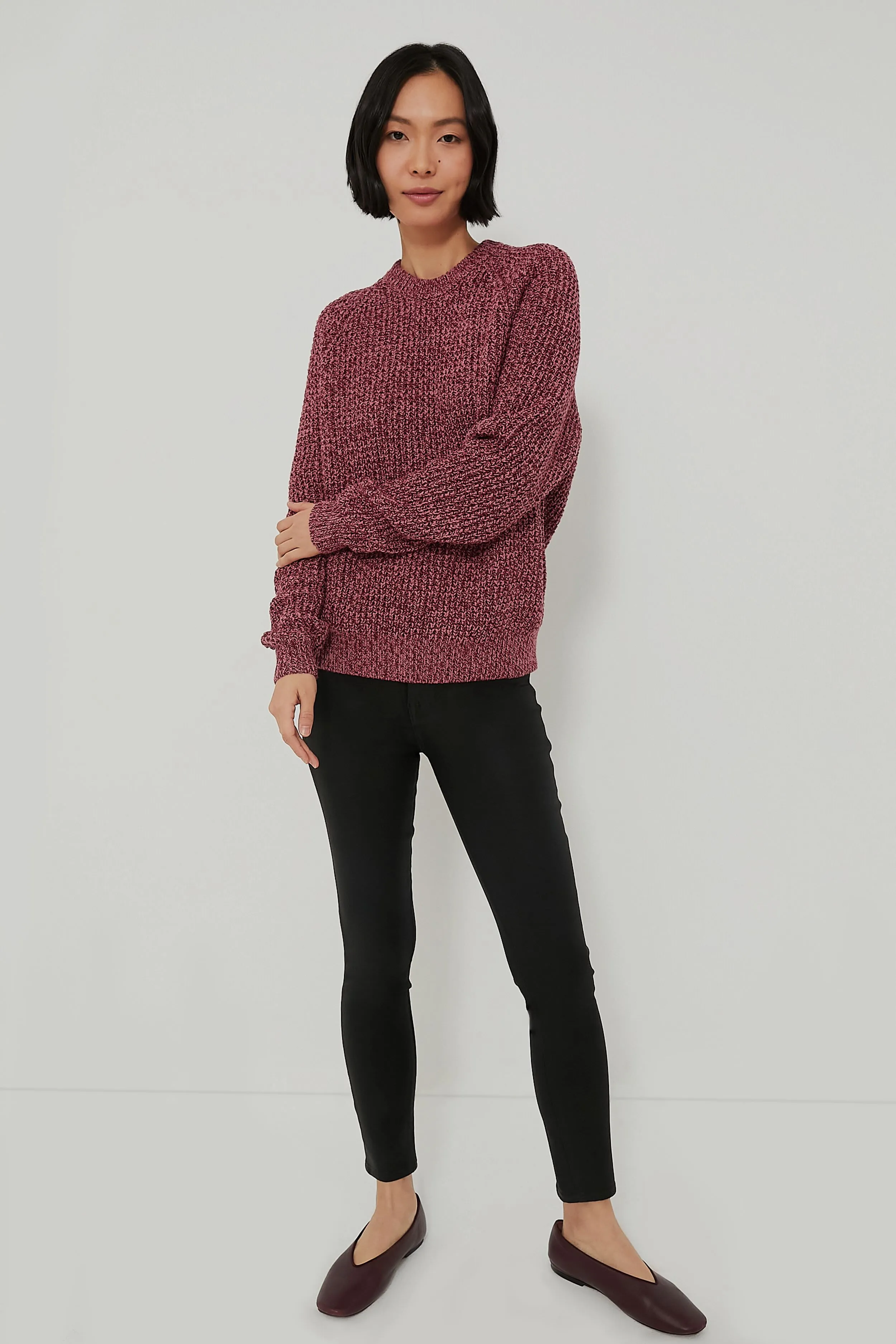 Marled Dusty Rose Ryan Heavy Sweater