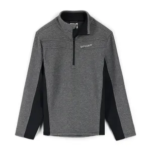 Mens Encore Half Zip - Ebony Black (2022)