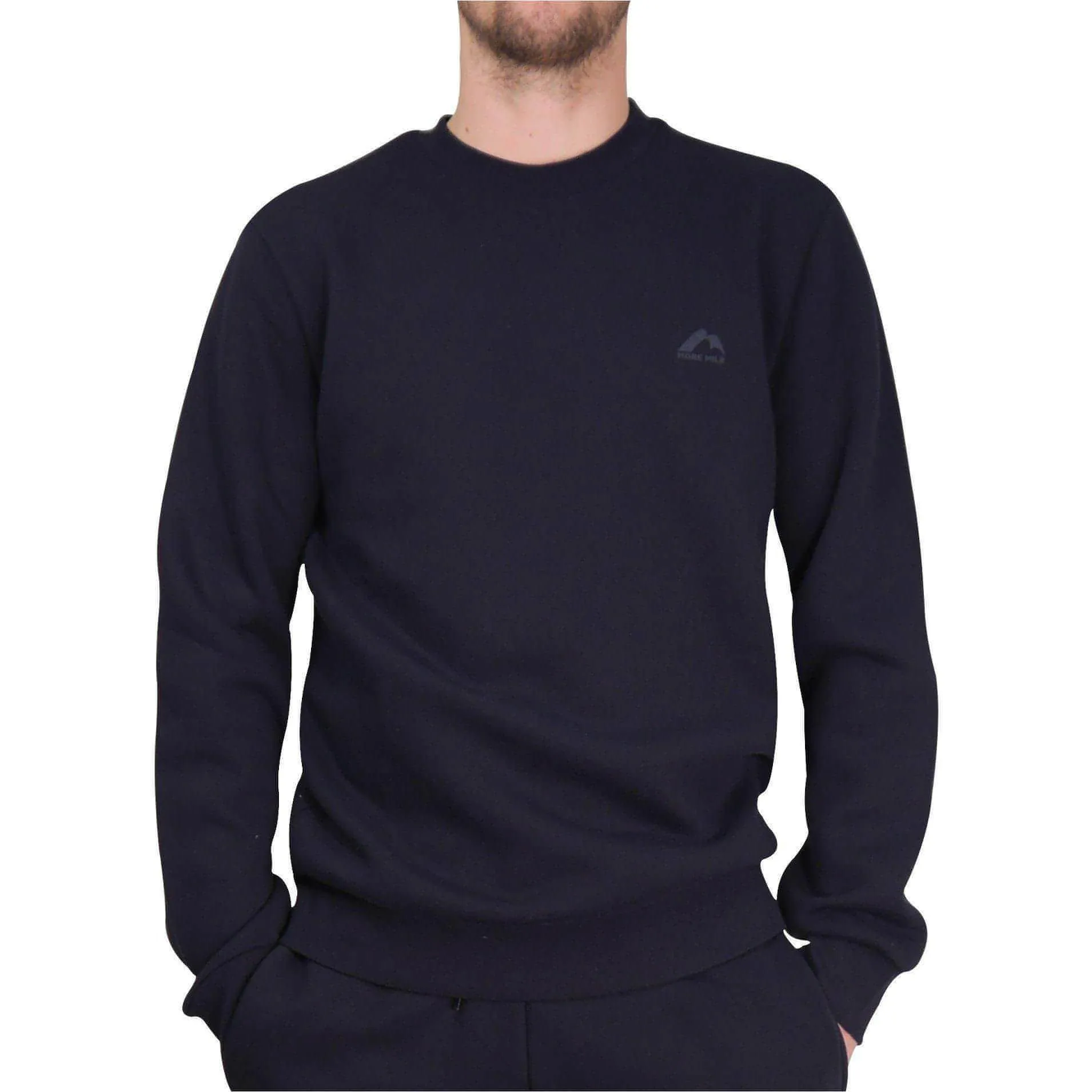 More Mile Vibe Fleece Mens Sweatshirt - Navy