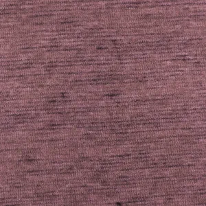 Rouge Pink-Black Slub Stretch Brushed Jersey Knit Fabric