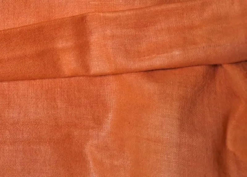 Saffron Plain DT Dyed Cotton Fabric