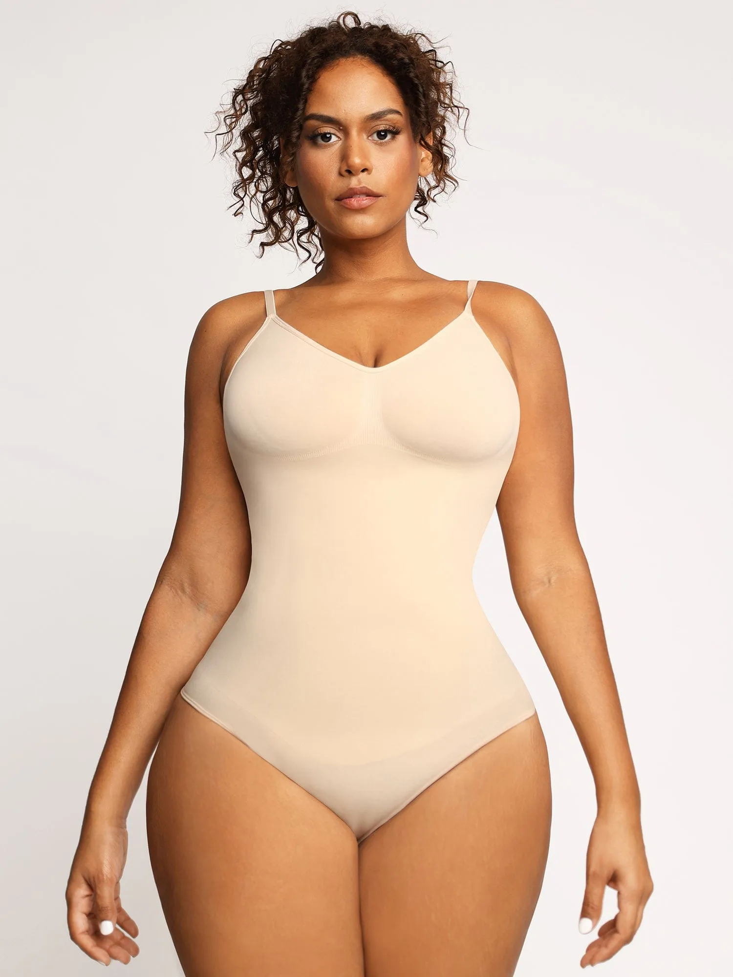 Shapewear Seamless Low Back Tummy Control Thong Bodysuit