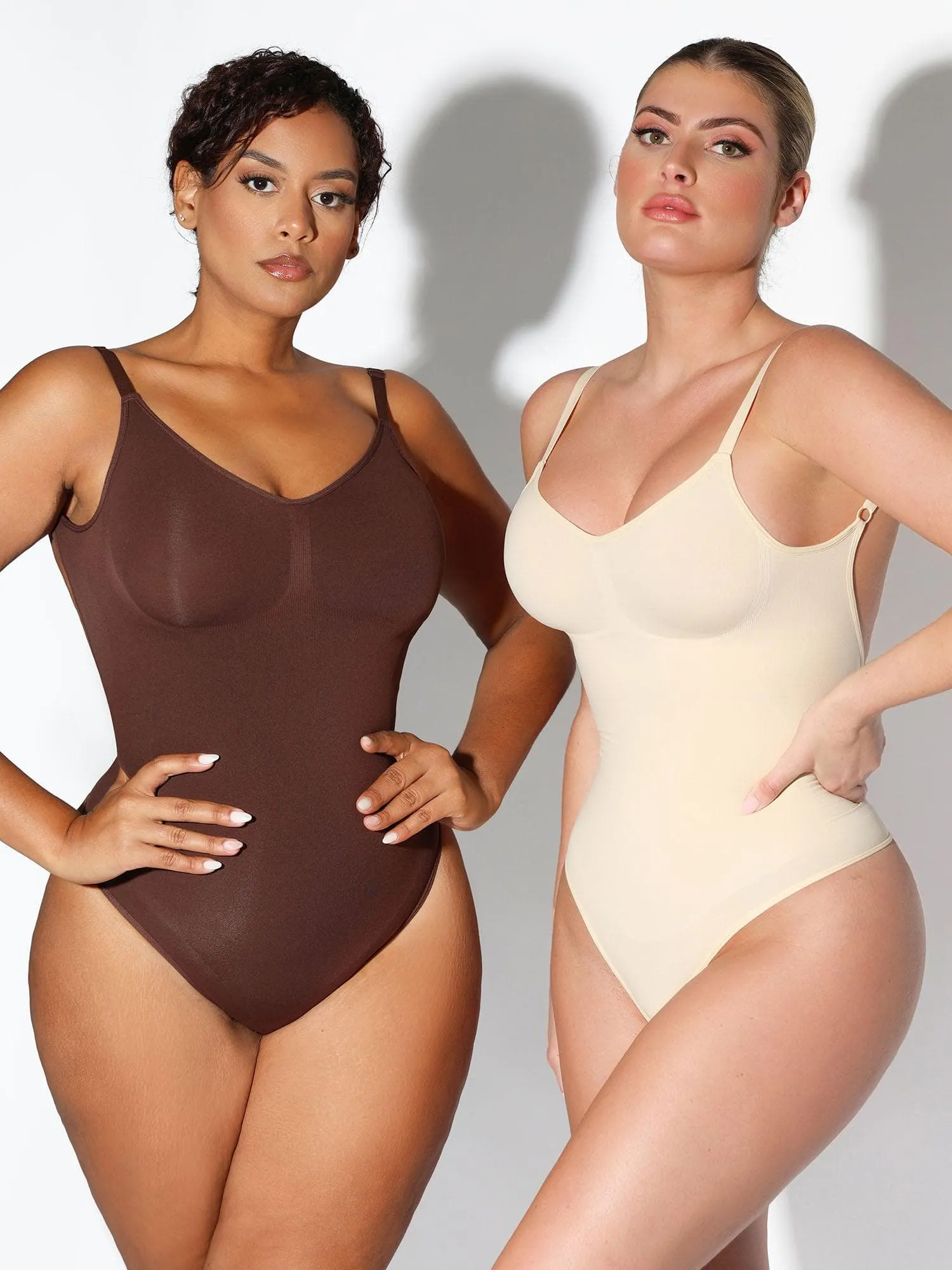 Shapewear Seamless Low Back Tummy Control Thong Bodysuit