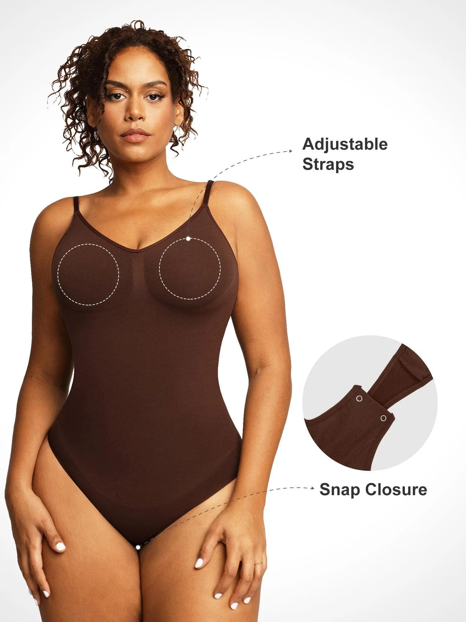 Shapewear Seamless Low Back Tummy Control Thong Bodysuit