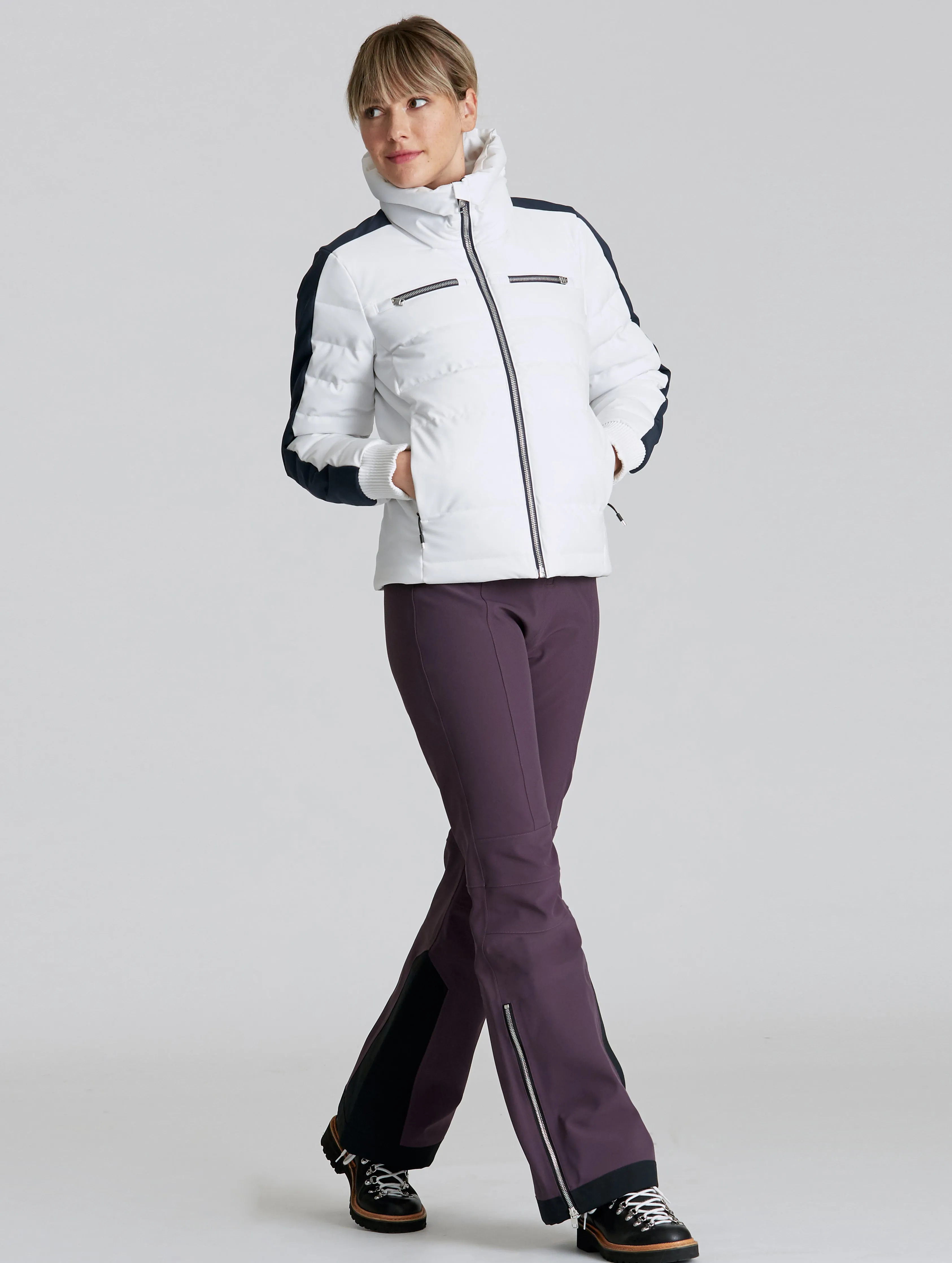 W Nordic Jacket - White/Total Eclipse