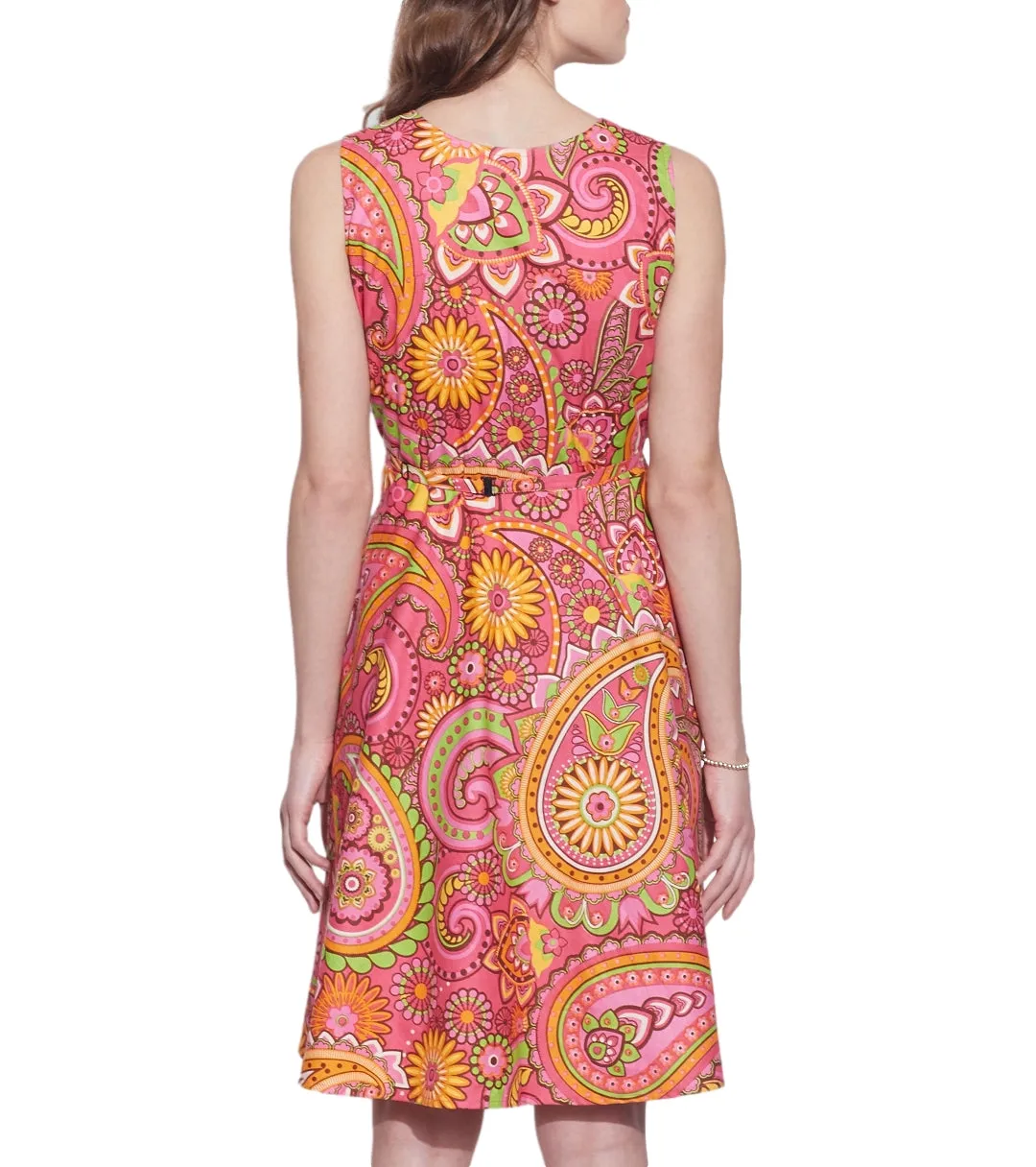 Womens Accessories Cotton Printed Dress,Machine Washable,W-CPD34-1615, Size-34 Inch