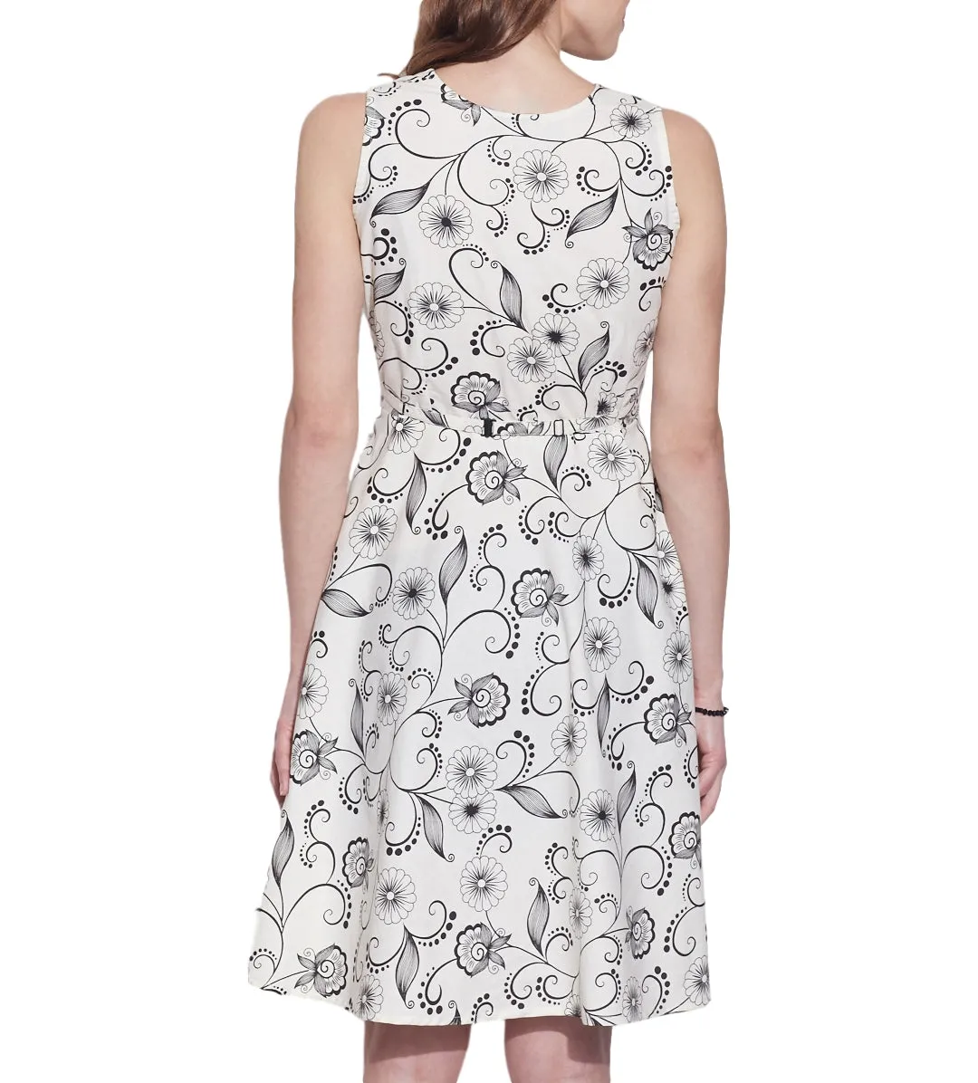 Women's Apparel Cotton Printed Dress,Machine Washable,W-CPD40-1632, Size-40 Inch